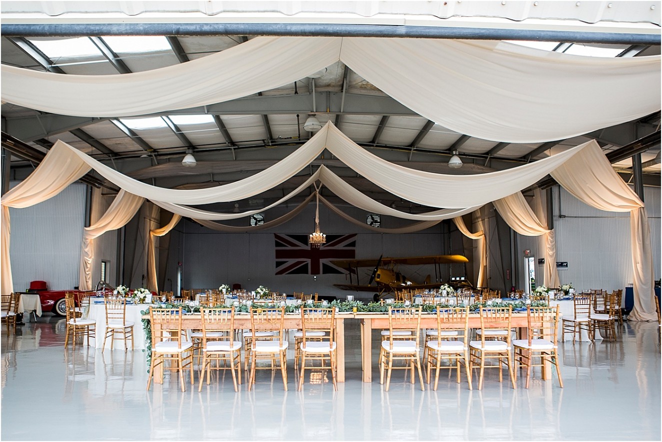 Easton Airport Hangar Wedding Kari Rider Events