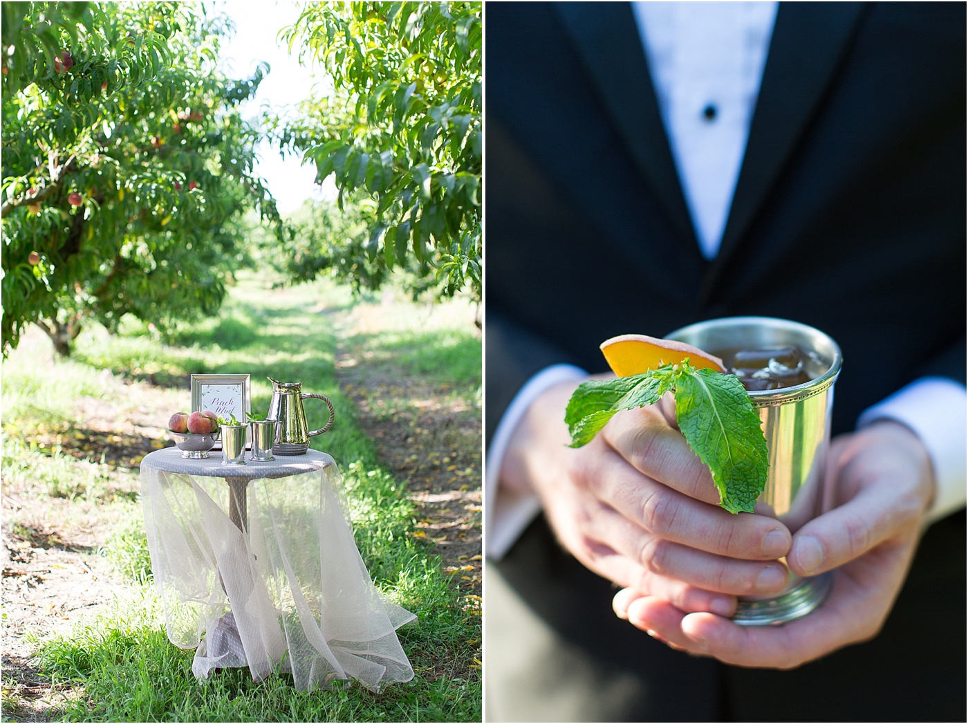 Rustic Peach Orchard Wedding Inspiration