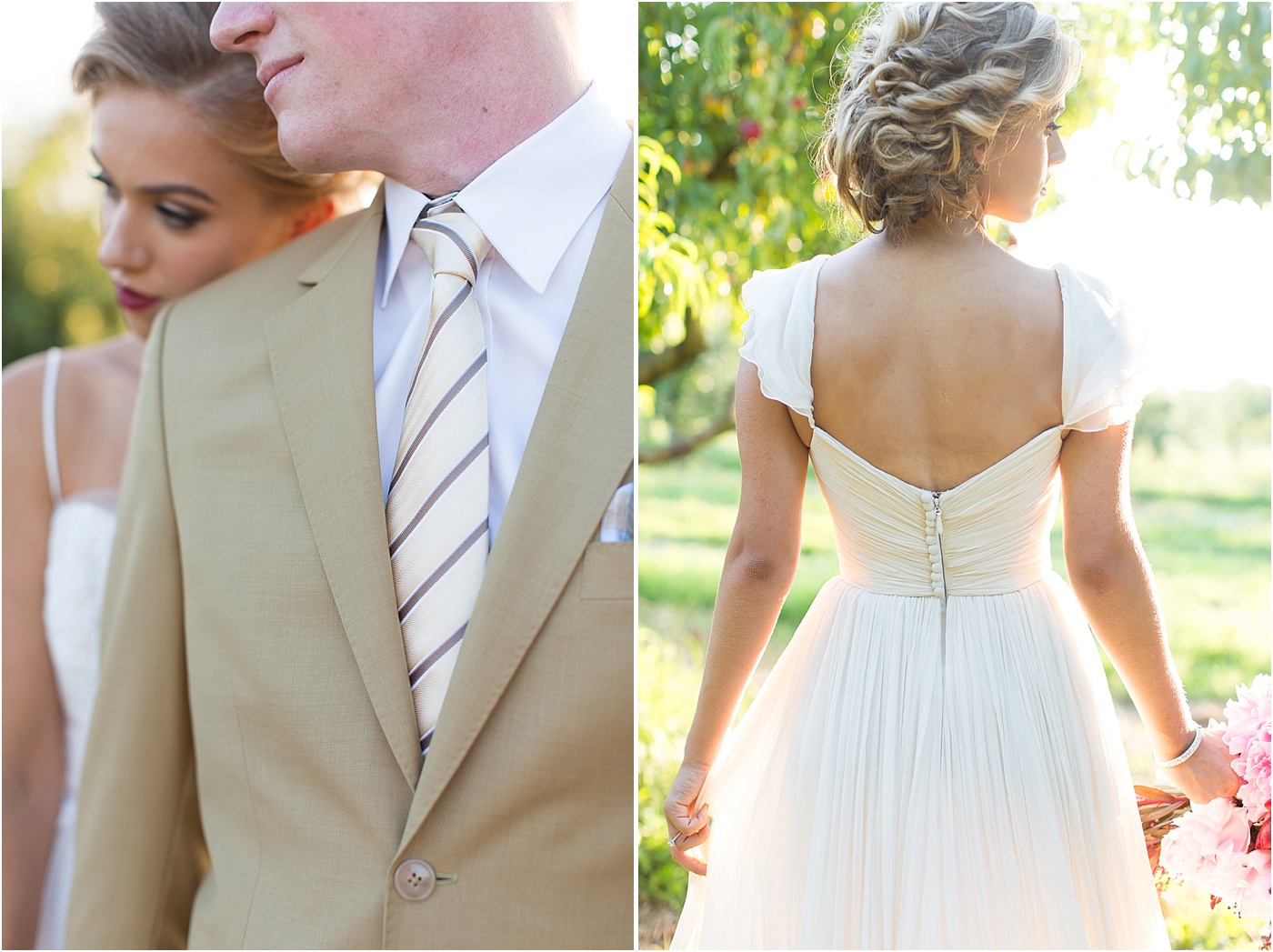 Rustic Peach Orchard Wedding Inspiration