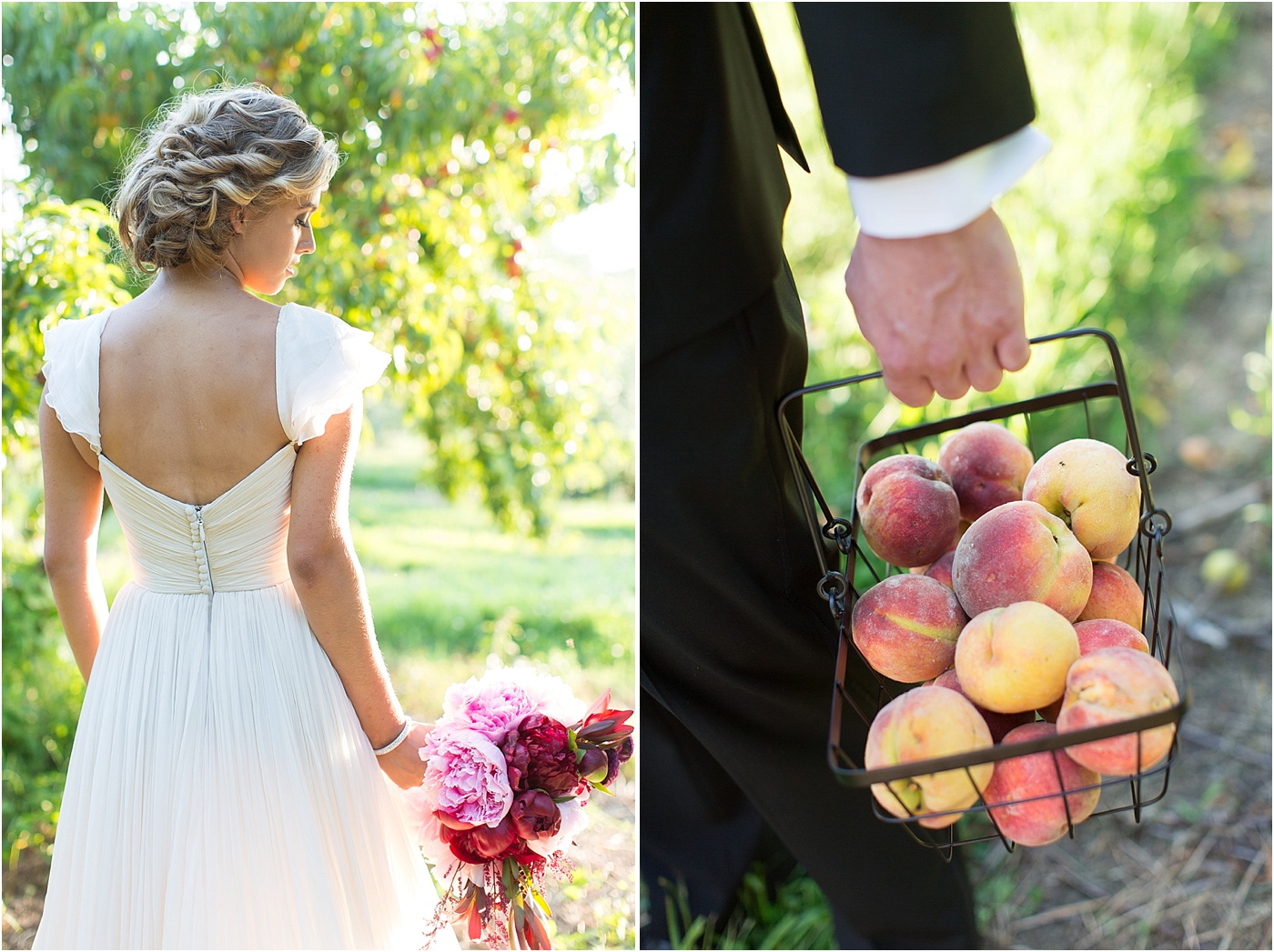 Rustic Peach Orchard Wedding Inspiration