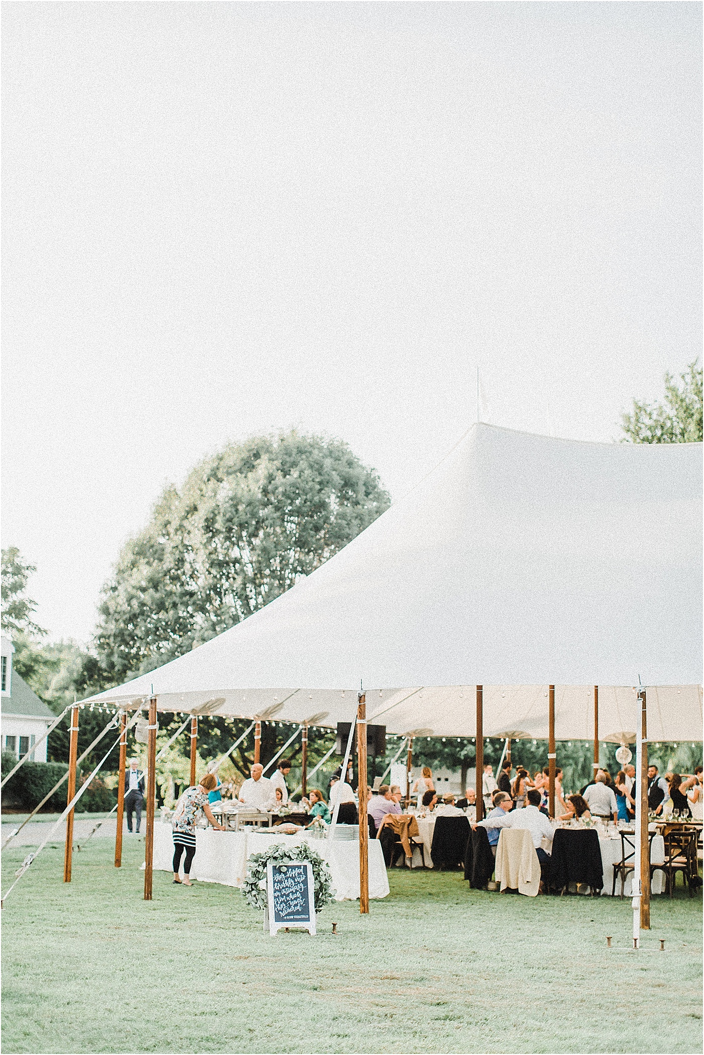 Sailcloth Tent Outdoor Reception Eastern Shore Maryland 