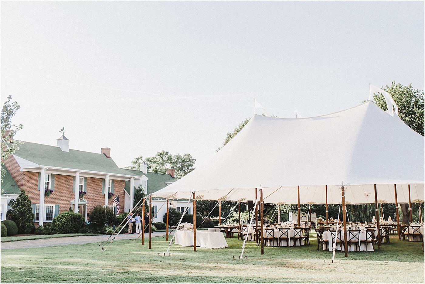 Sailcloth Tent Outdoor Wedding Reception 