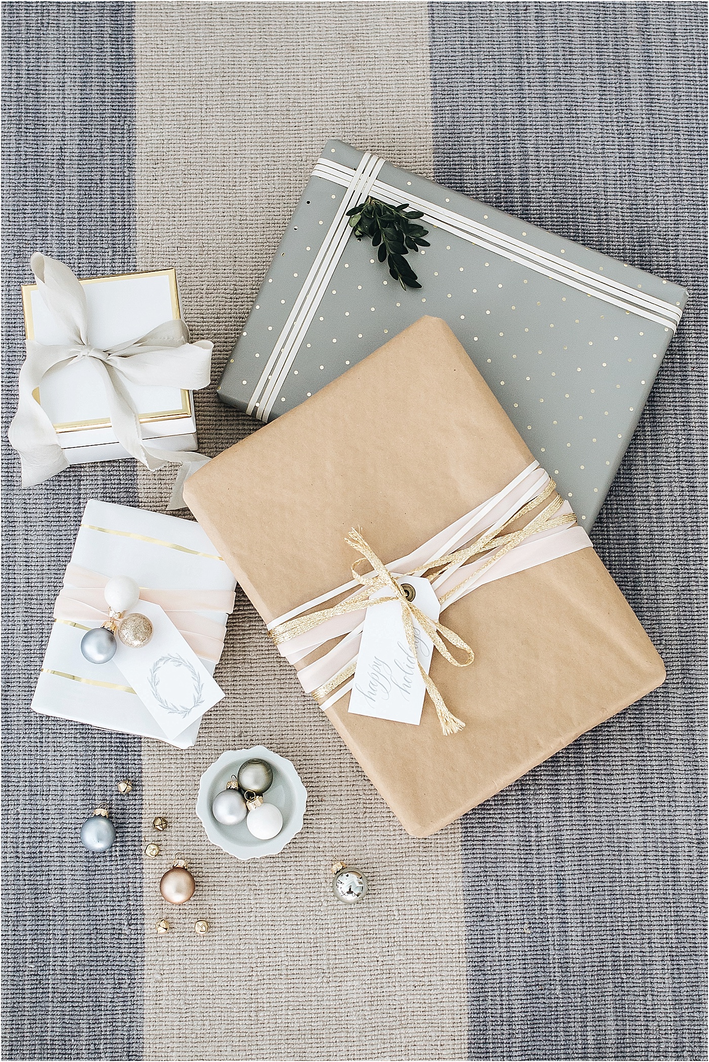 holiday wrapping, kraft paper, Sugar Paper LA, Target, neutral holiday wrapping